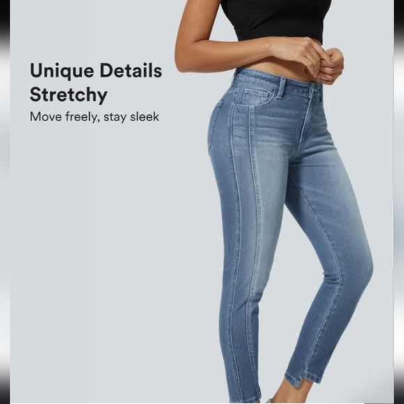 HALARA Mid Low Rise Skinny Jeans - Picture 1 of 13